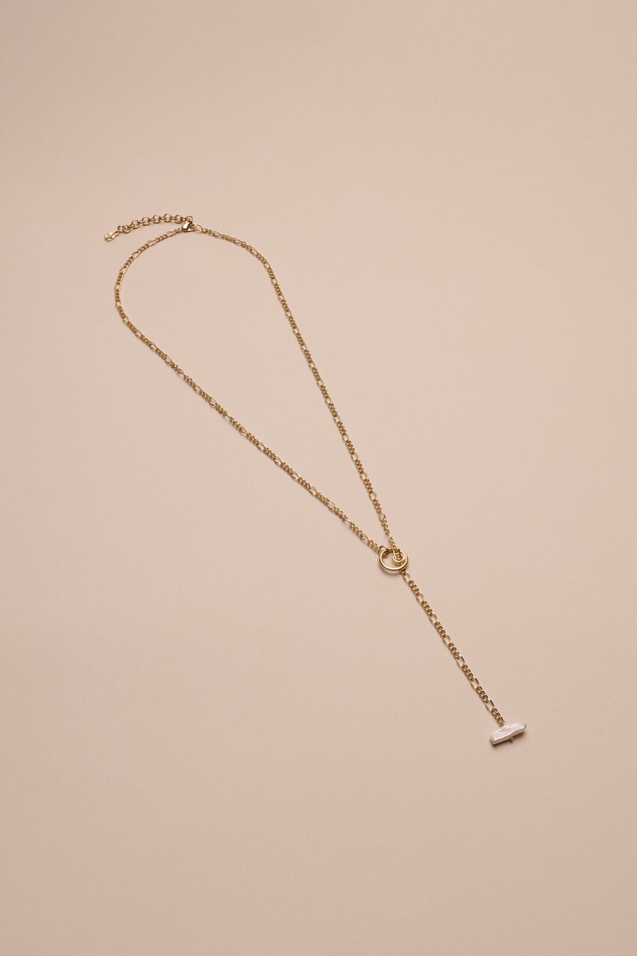 pearl loop y necklace